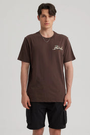 Polera Hombre Print Chocolate