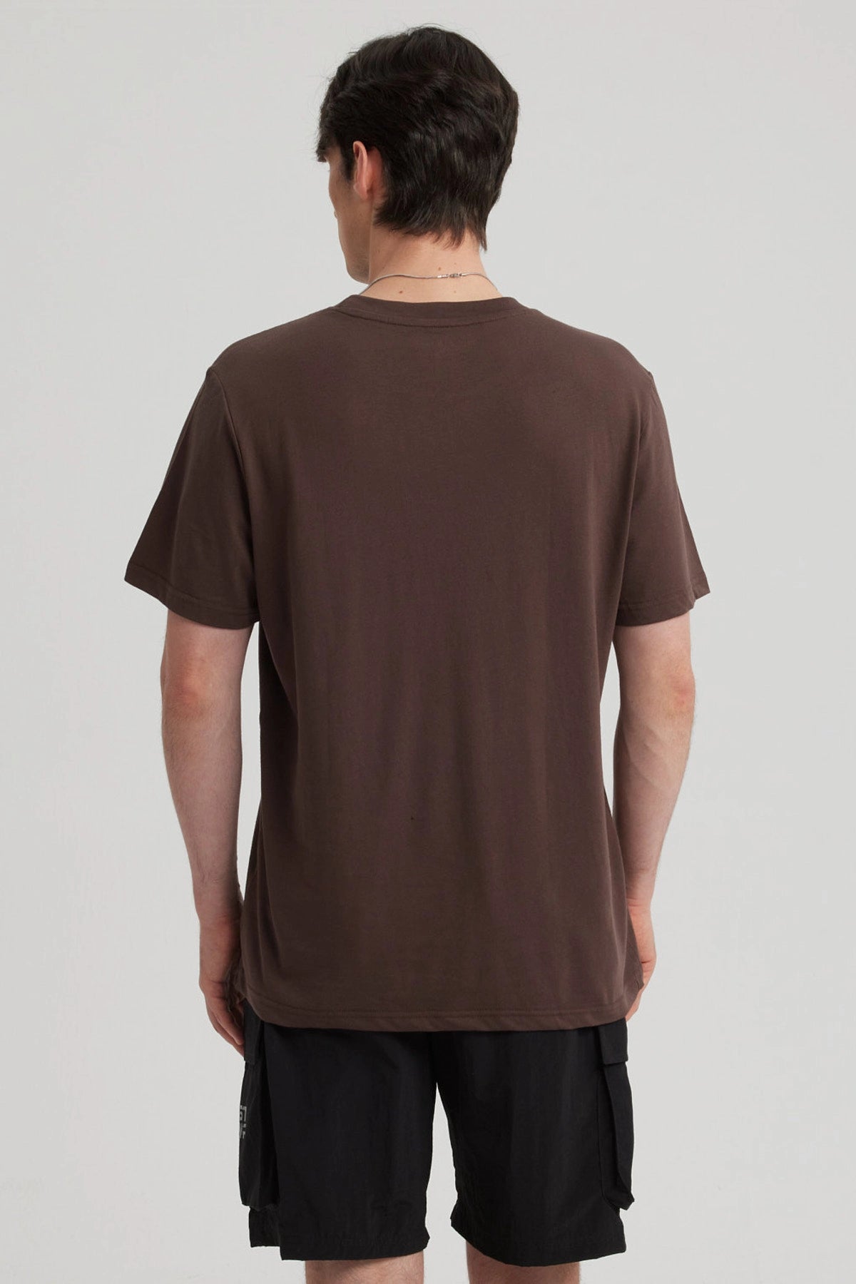 Polera Hombre Print Chocolate