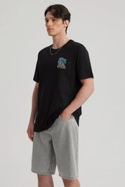 Polera Hombre Print Negro