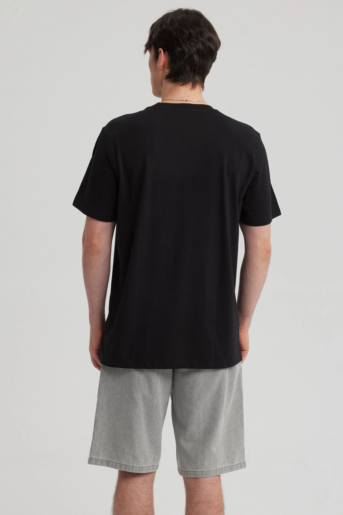 Polera Hombre Print Negro