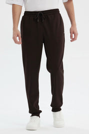 Pantalón Buzo Hombre Jogger Básico Chocolate