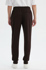 Pantalón Buzo Hombre Jogger Básico Chocolate