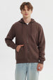Polerón Hombre Full Zipper Basico Chocolate