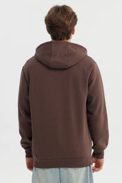 Polerón Hombre Full Zipper Basico Chocolate
