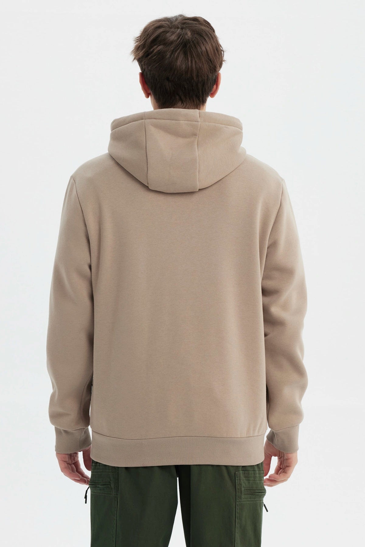 Polerón Hombre Hoodie Básico Kaki