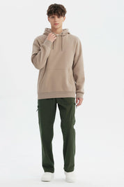 Polerón Hombre Hoodie Básico Kaki