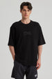 Polera Hombre Oversize Bordada Negro