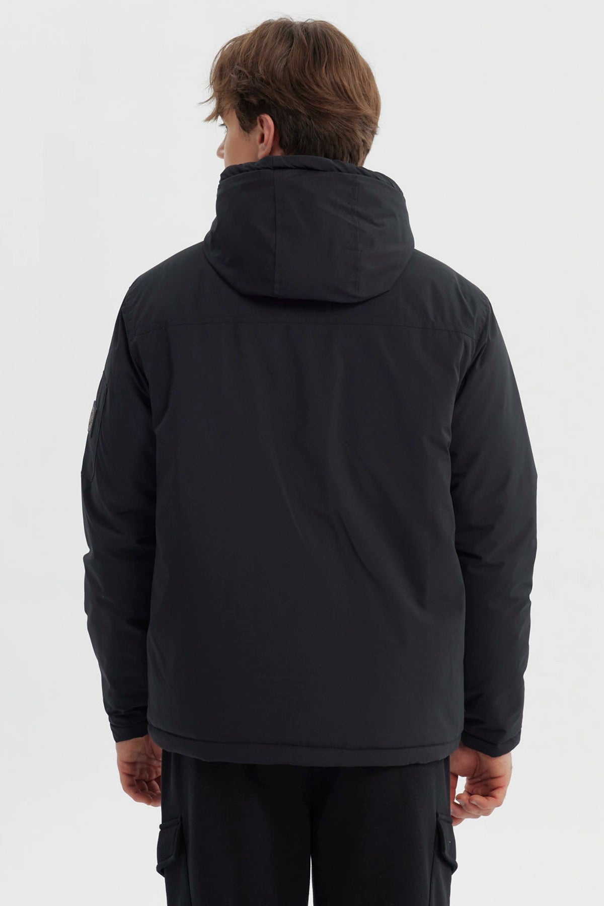 Parka Hombre Slim Negro