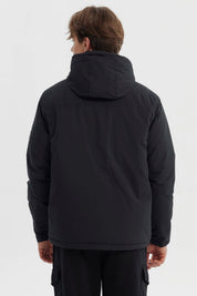 Parka Hombre Slim Negro