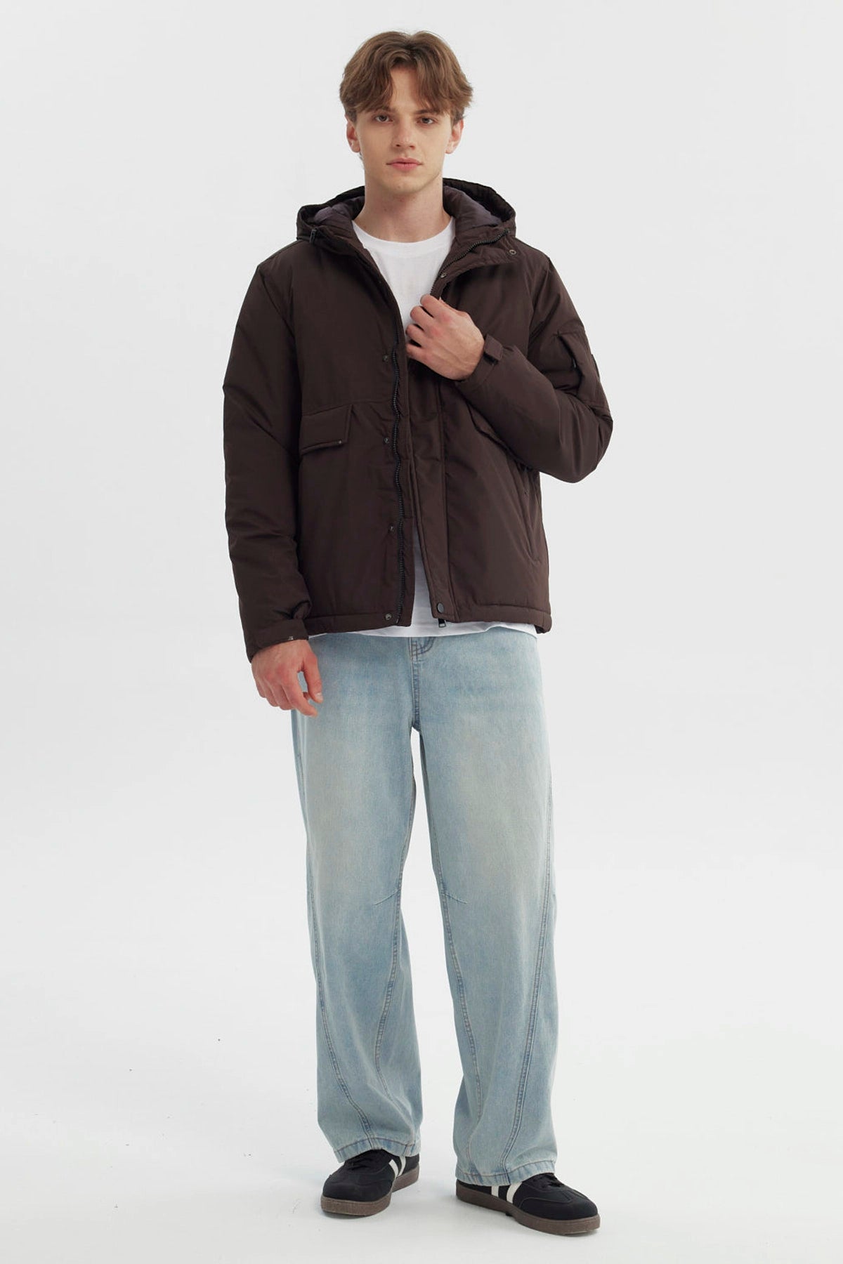 Parka Hombre Slim Chocolate