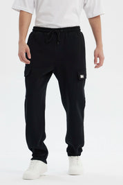 Pantalón Buzo Hombre Juvenil Pitillo Negro