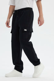 Pantalón Buzo Hombre Juvenil Pitillo Negro