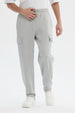 Pantalón Buzo Hombre Juvenil Pitillo Gris Melange