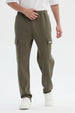 Pantalón Buzo Hombre Juvenil Pitillo Verde Militar