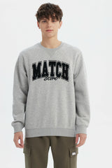 Polerón Hombre Slim Gris Melange
