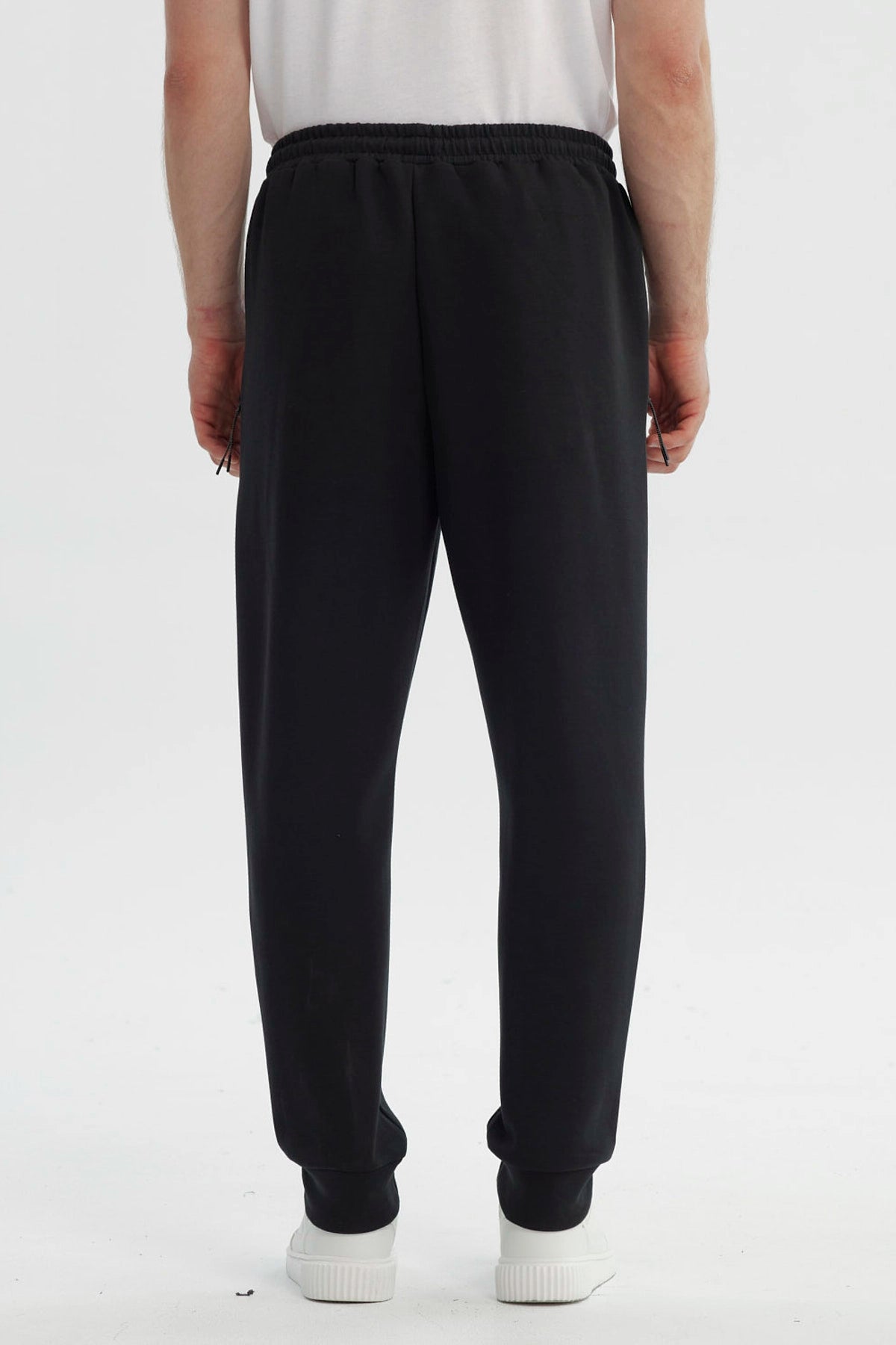 Pantalón Buzo Hombre Juvenil Pitillo Negro