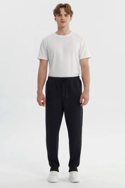 Pantalón Buzo Hombre Juvenil Pitillo Negro
