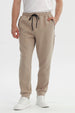 Pantalón Buzo Hombre Juvenil Pitillo Beige Oscuro