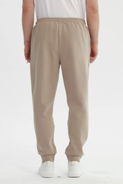 Pantalón Buzo Hombre Juvenil Pitillo Beige Oscuro