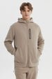 Polerón Hombre Slim Beige Oscuro