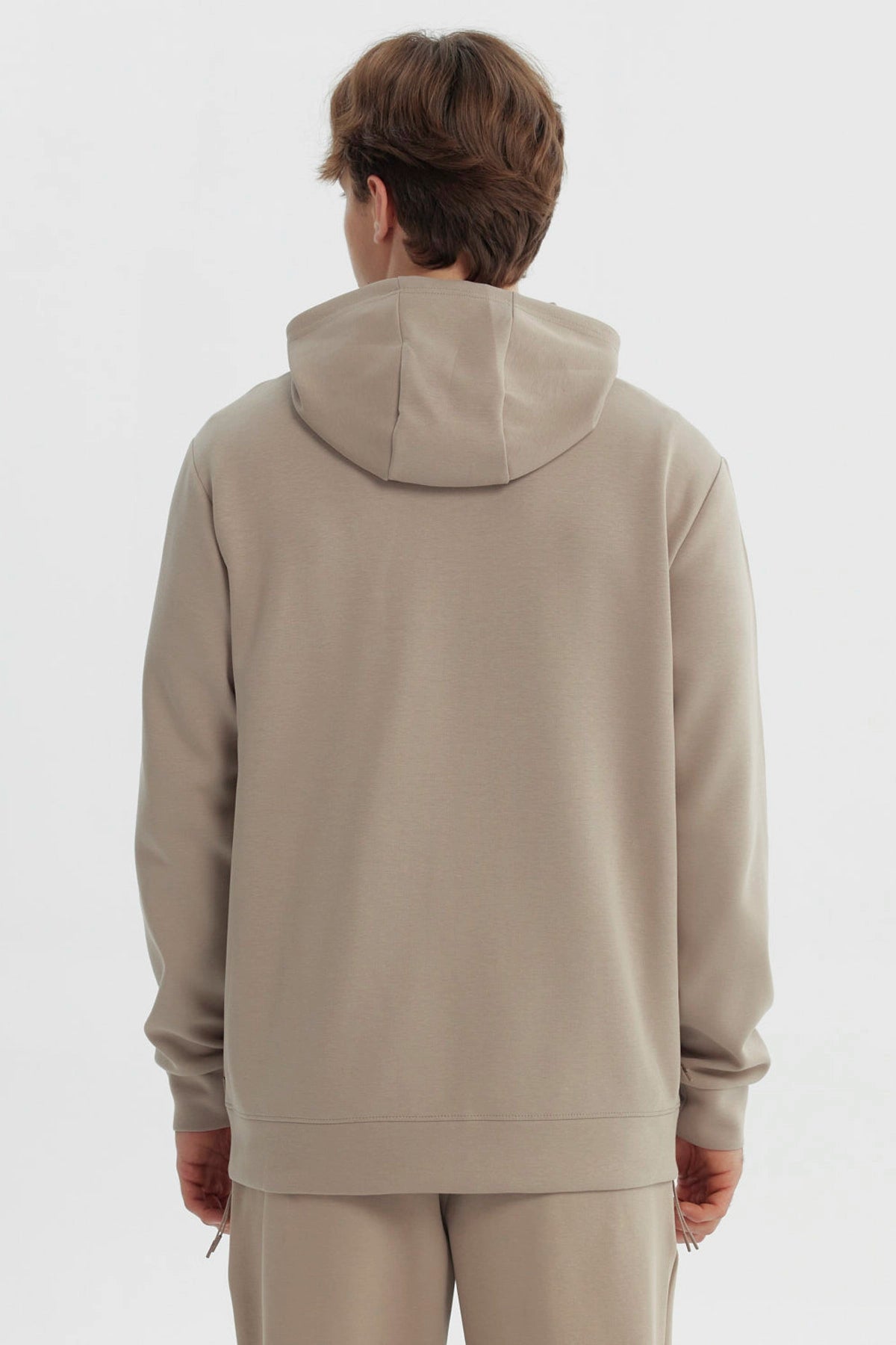 Polerón Hombre Slim Beige Oscuro