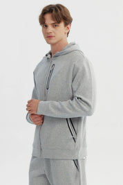 Polerón Hombre Slim Gris Melange