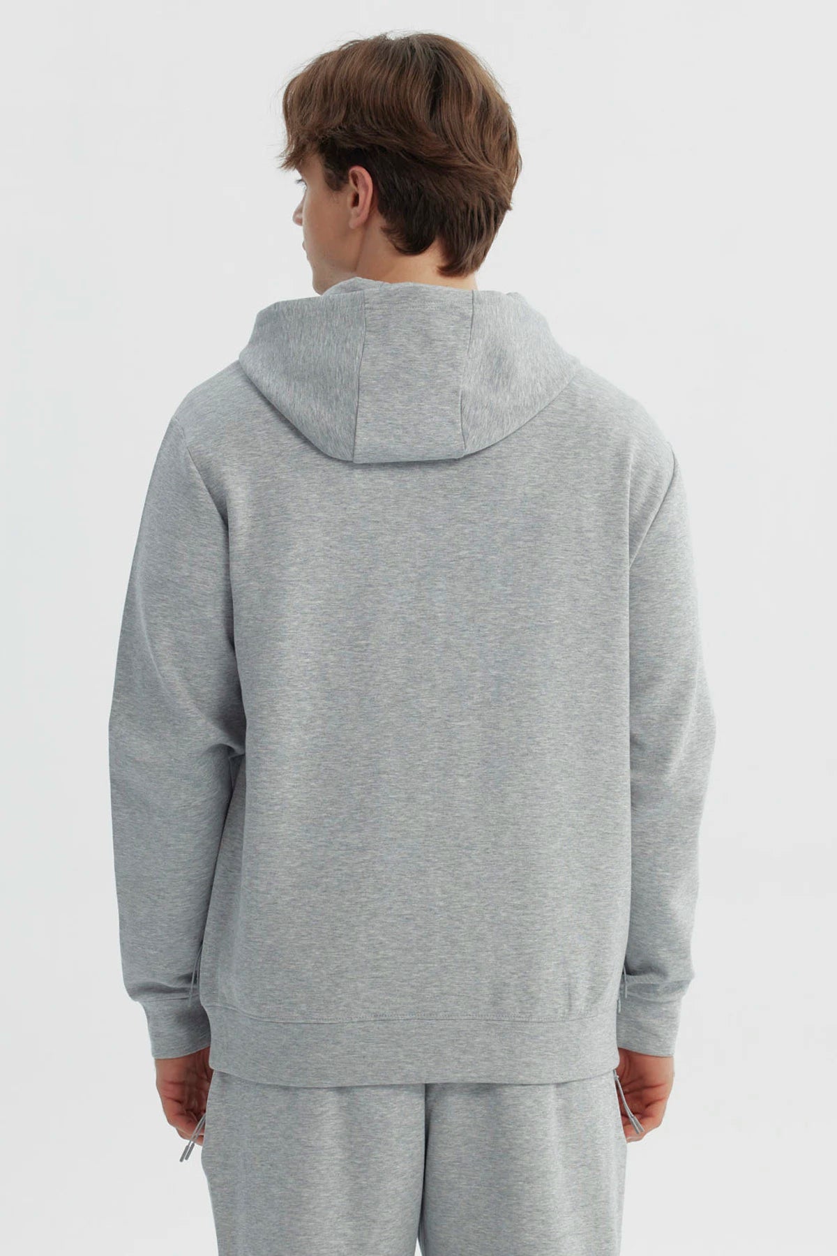Polerón Hombre Slim Gris Melange