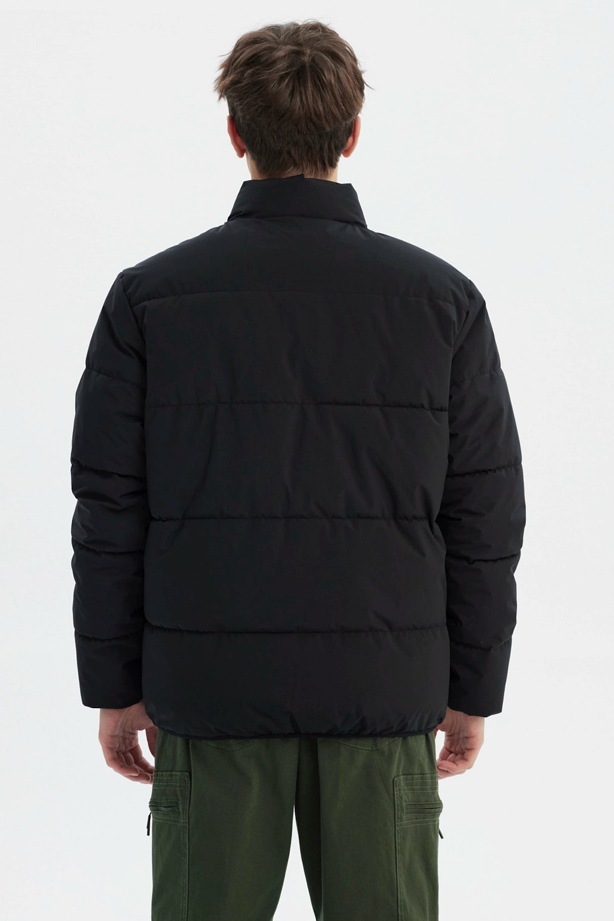 Parka Hombre Slim Reversible Negro