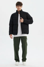 Parka Hombre Slim Reversible Negro