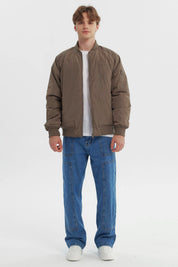 Chaqueta Hombre Slim Marron Piedra