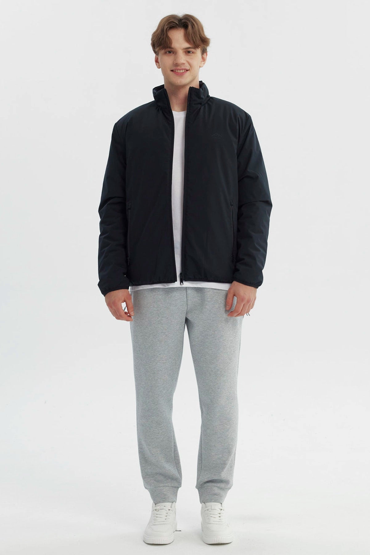 Parka Hombre Slim Reversible Negro
