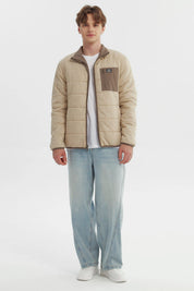 Parka Hombre Slim Reversible Marron Piedra