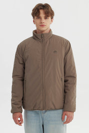 Parka Hombre Slim Reversible Marron Piedra