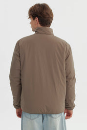 Parka Hombre Slim Reversible Marron Piedra