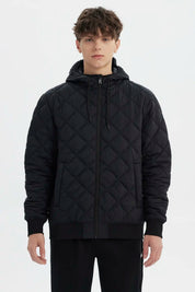 Parka Hombre Slim Negro