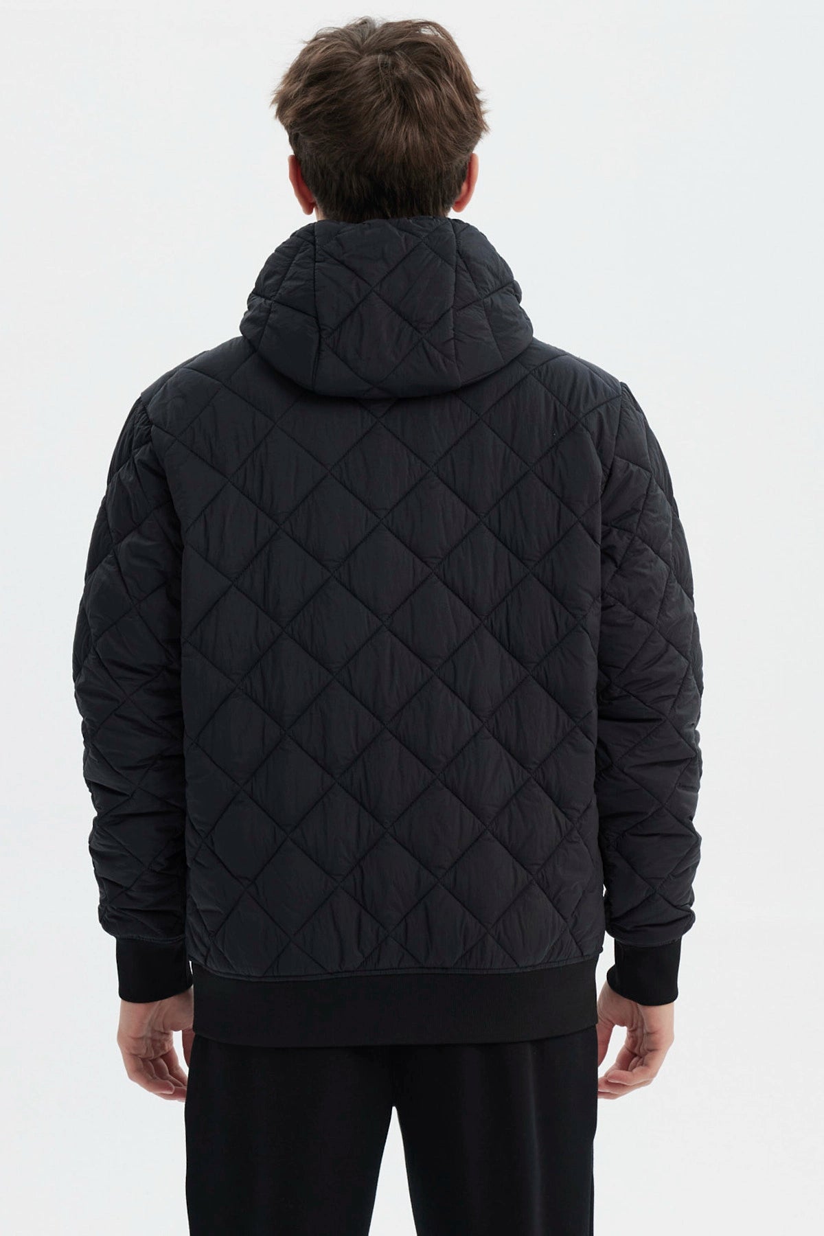 Parka Hombre Slim Negro