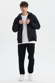 Parka Hombre Slim Negro