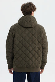 Parka Hombre Slim Verde Militar