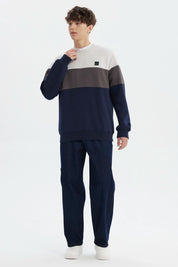 Polerón Hombre Slim Azul Marino
