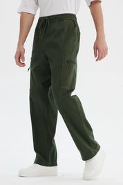 Pantalón Hombre Calce Recto Verde Militar