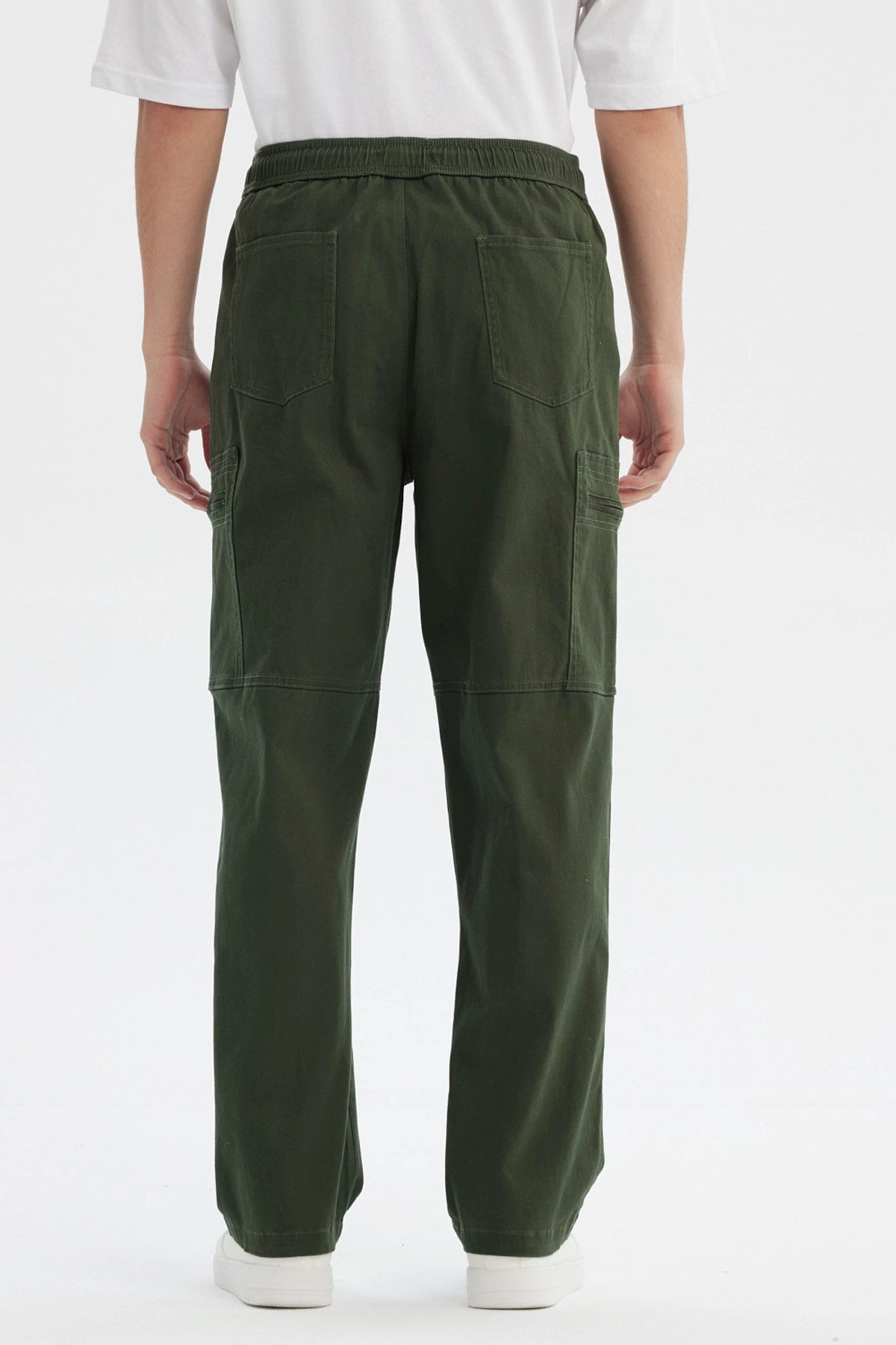 Pantalón Hombre Calce Recto Verde Militar