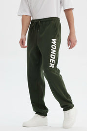 Pantalón Buzo Hombre Pitillo Verde Militar