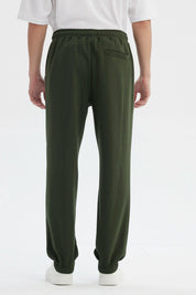 Pantalón Buzo Hombre Pitillo Verde Militar