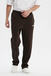 Pantalón Buzo Hombre Calce Recto Chocolate