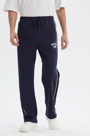 Pantalón Buzo Hombre Calce Recto Azul Marino