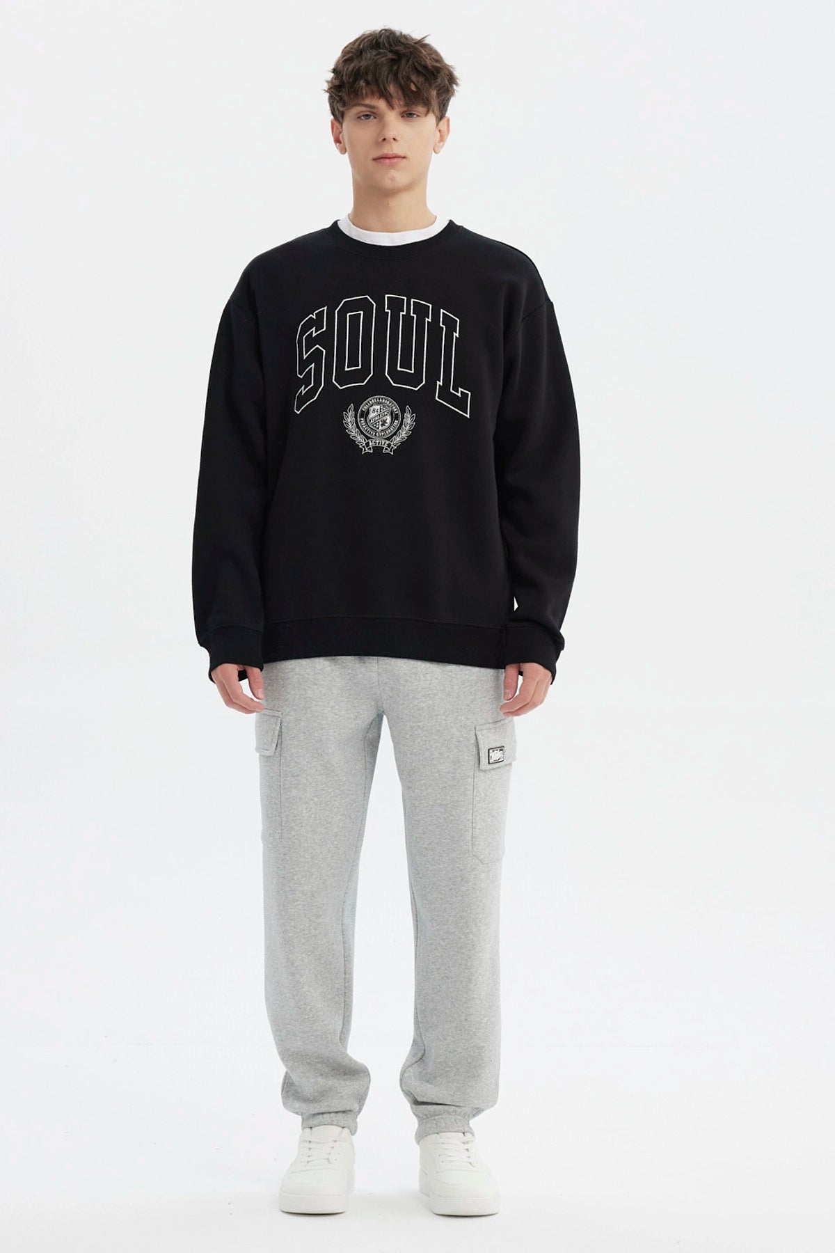Polerón Hombre Slim Negro