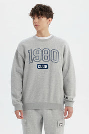 Polerón Hombre Slim Gris Melange