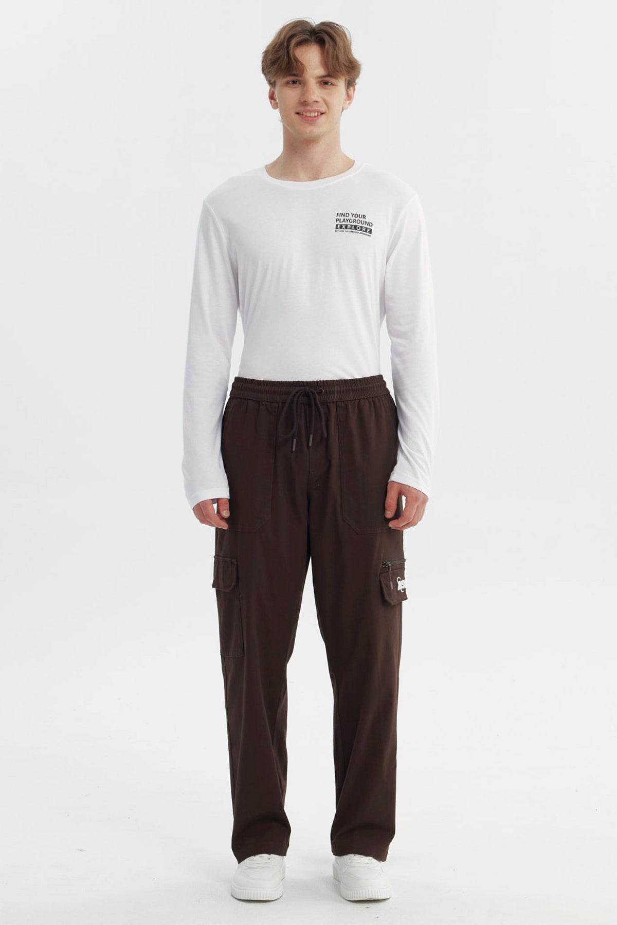 Pantalón Hombre Calce Recto Chocolate