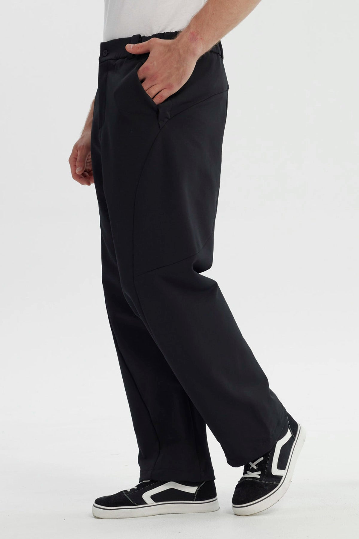 Pantalón Hombre Calce Recto Negro