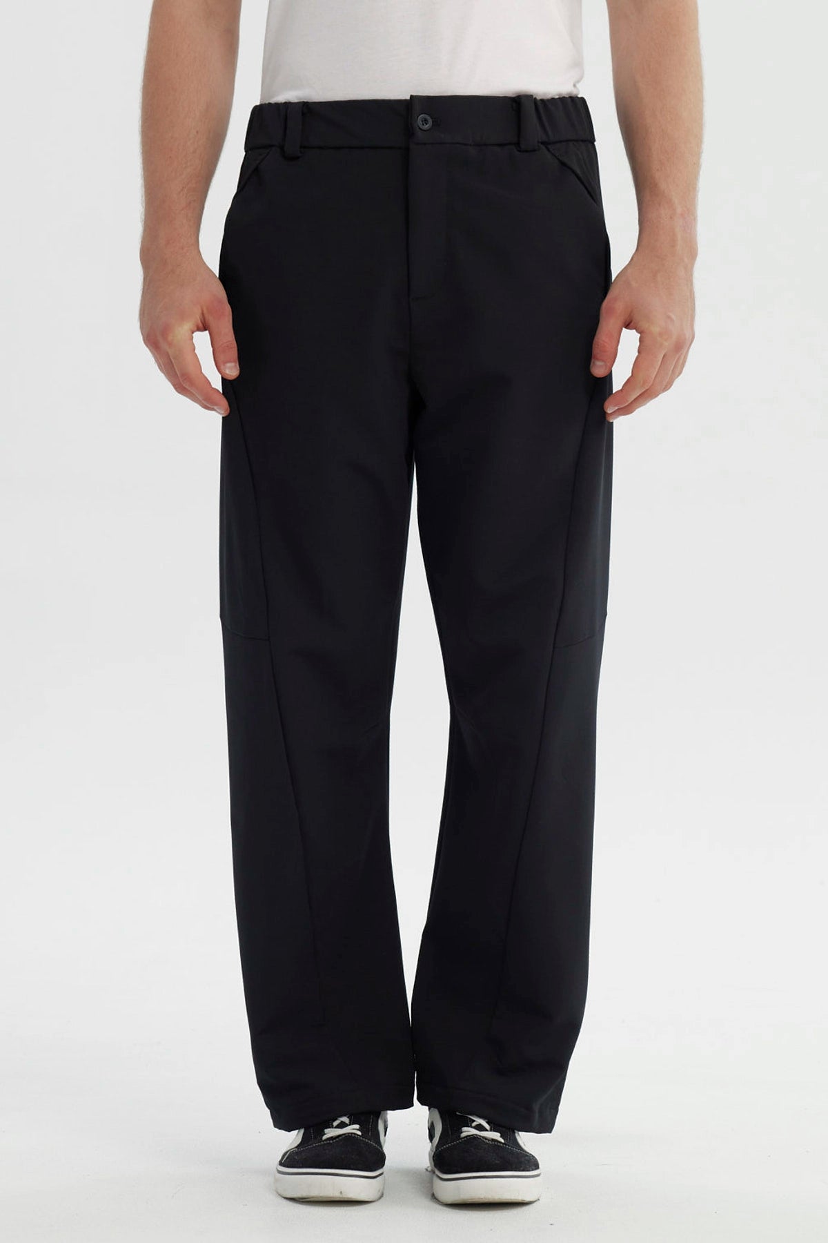 Pantalón Hombre Calce Recto Negro